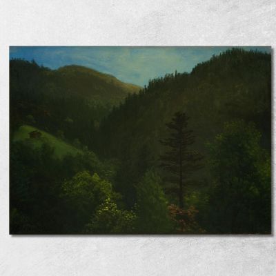 Wooded Landscape Albert Bierstadt abr134 canvas print 