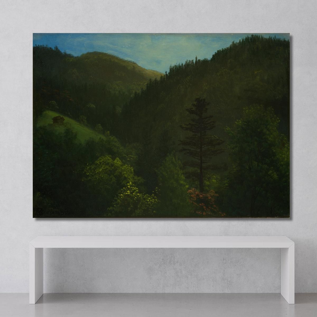 Wooded Landscape Albert Bierstadt abr134 canvas print 