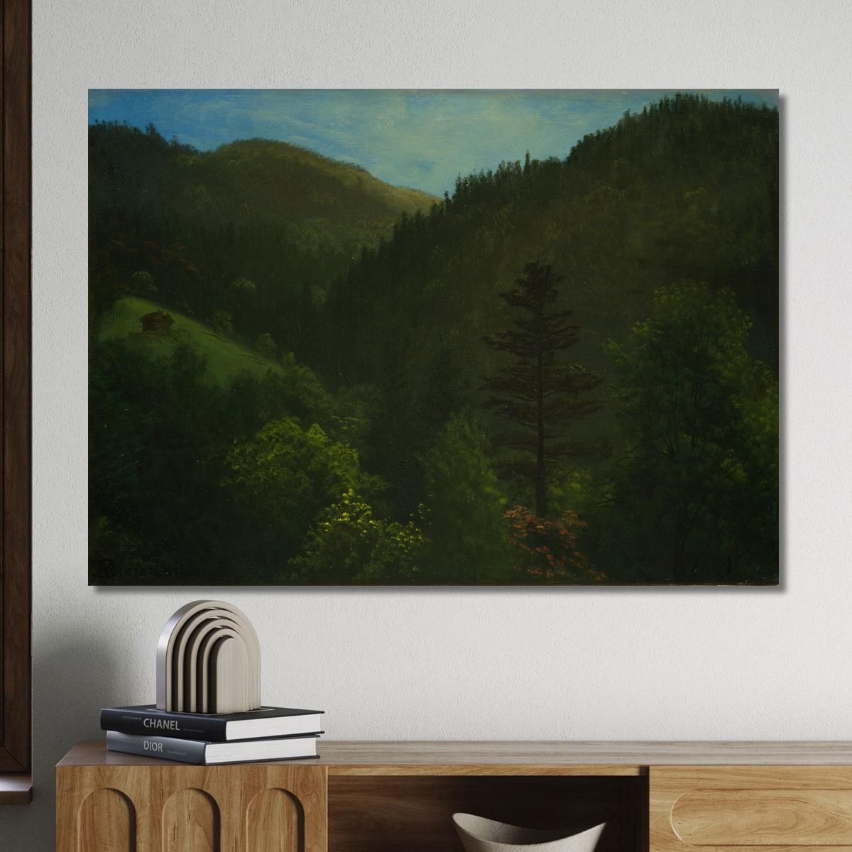 Wooded Landscape Albert Bierstadt abr134 canvas print 