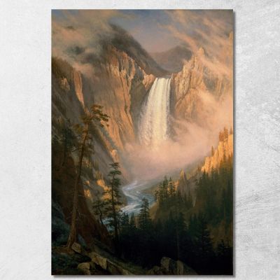 Yellowstone Falls Albert Bierstadt abr135 canvas print 