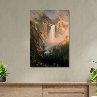 Yellowstone Falls Albert Bierstadt abr135 canvas print 