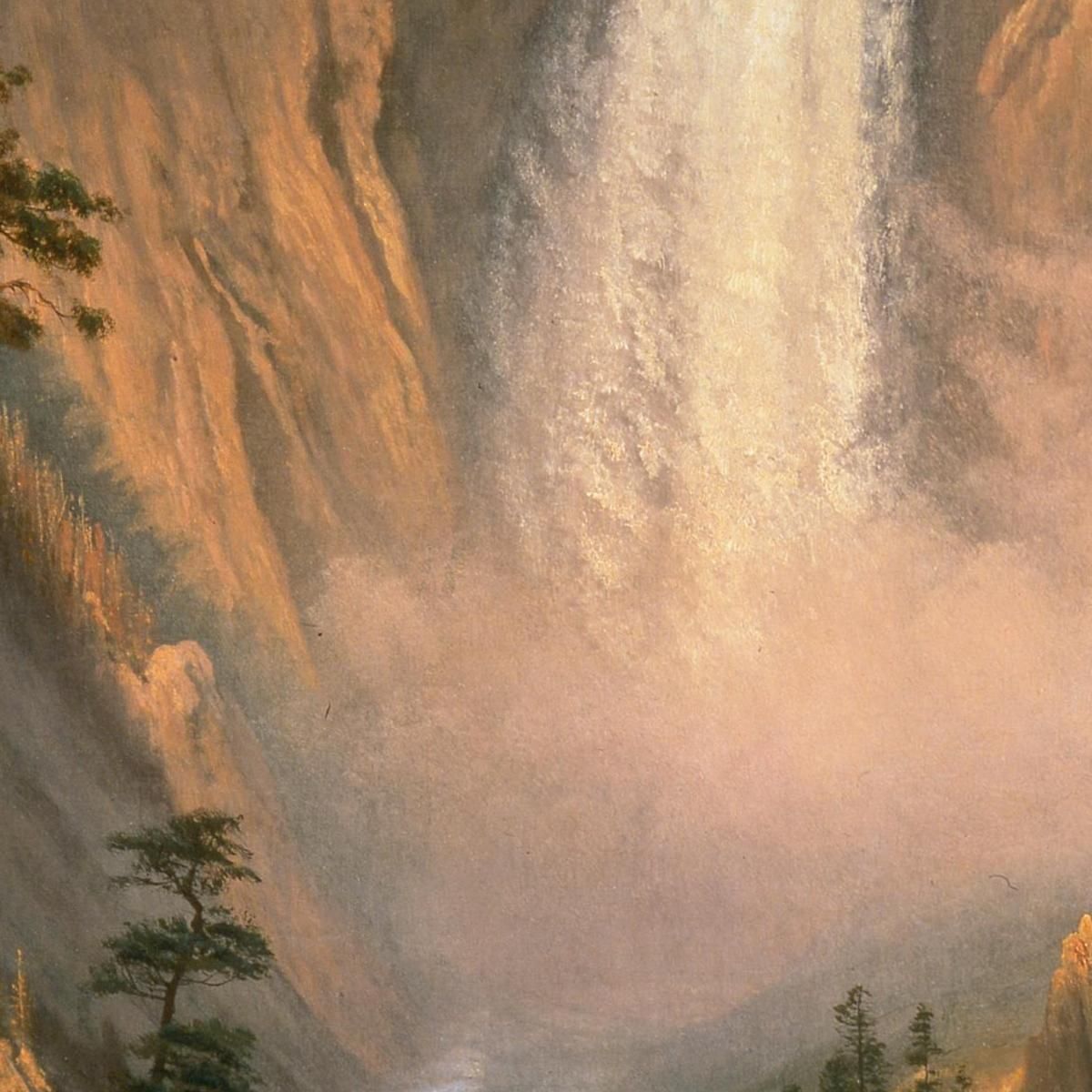 Yellowstone Falls Albert Bierstadt abr135 canvas print