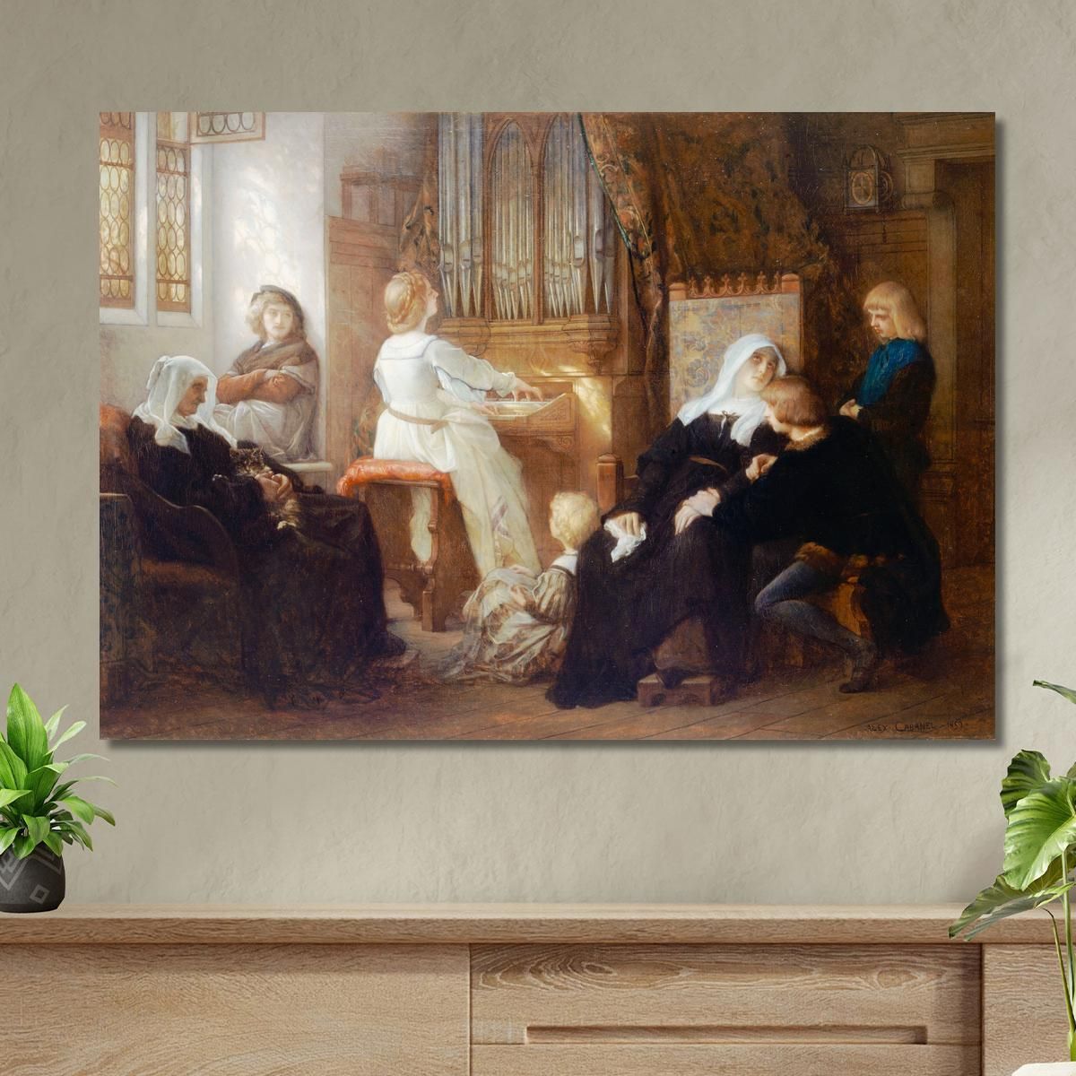 The Chapel Master'S Widow Alexandre Cabanel acb16 canvas print 