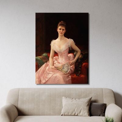 Olivia Peyton Murray Cutting Wife Of William Bayard Alexandre Cabanel acb23 canvas print 