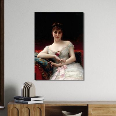 Portrait Of Madame Edouard Hervé Alexandre Cabanel acb29 canvas print 