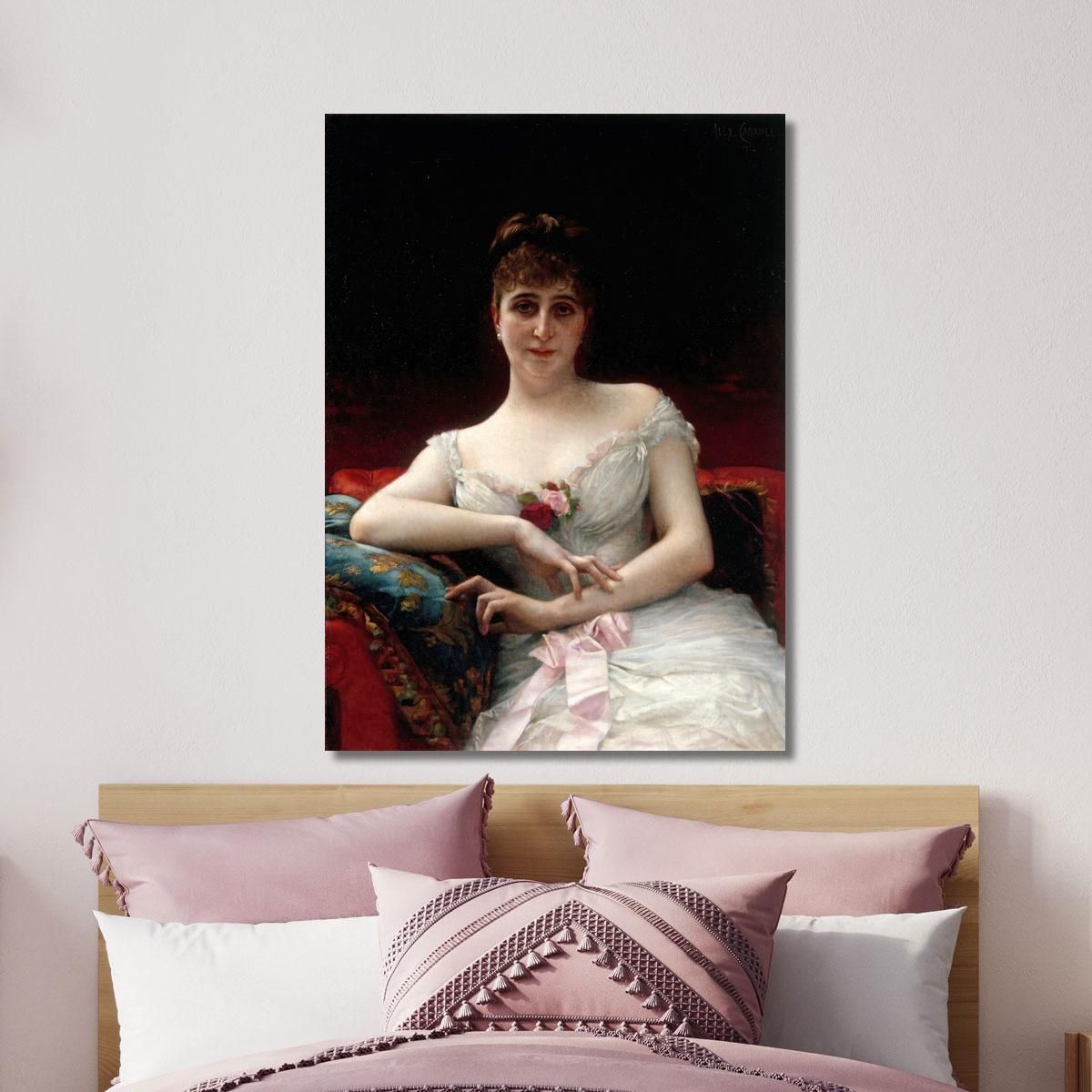 Portrait Of Madame Edouard Hervé Alexandre Cabanel acb29 canvas print 