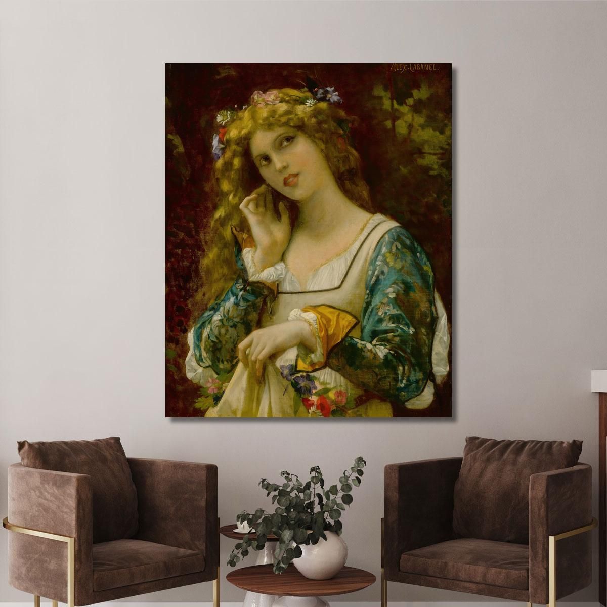 Listening To The Voice Of Echo Alexandre Cabanel acb50 canvas print 