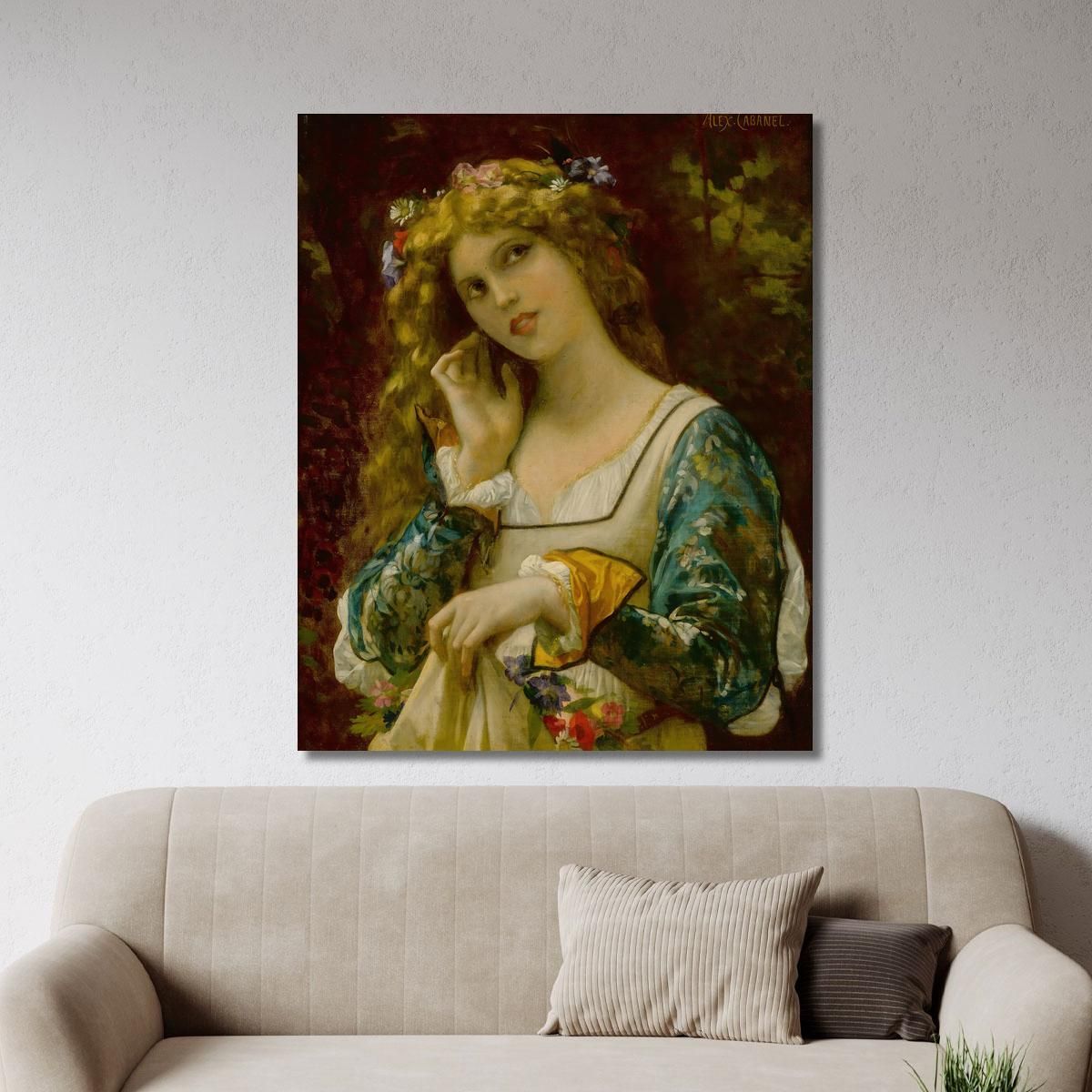 Listening To The Voice Of Echo Alexandre Cabanel acb50 canvas print 
