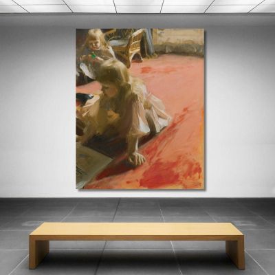 A Portrait Of The Daughters Of Ramón Subercaseaux Anders Zorn azn1 canvas print 