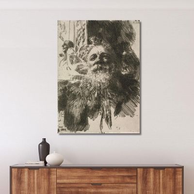 Auguste Rodin Anders Zorn azn6 canvas print 