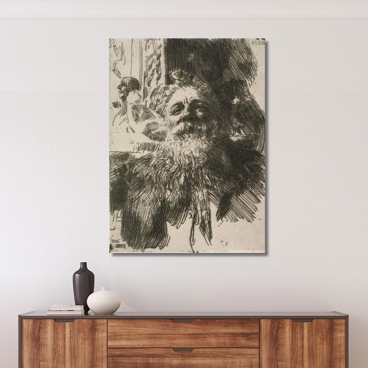 Auguste Rodin Anders Zorn azn6 canvas print 