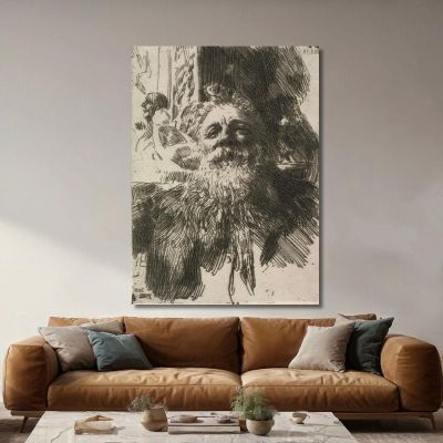 Auguste Rodin Anders Zorn azn6 canvas print 
