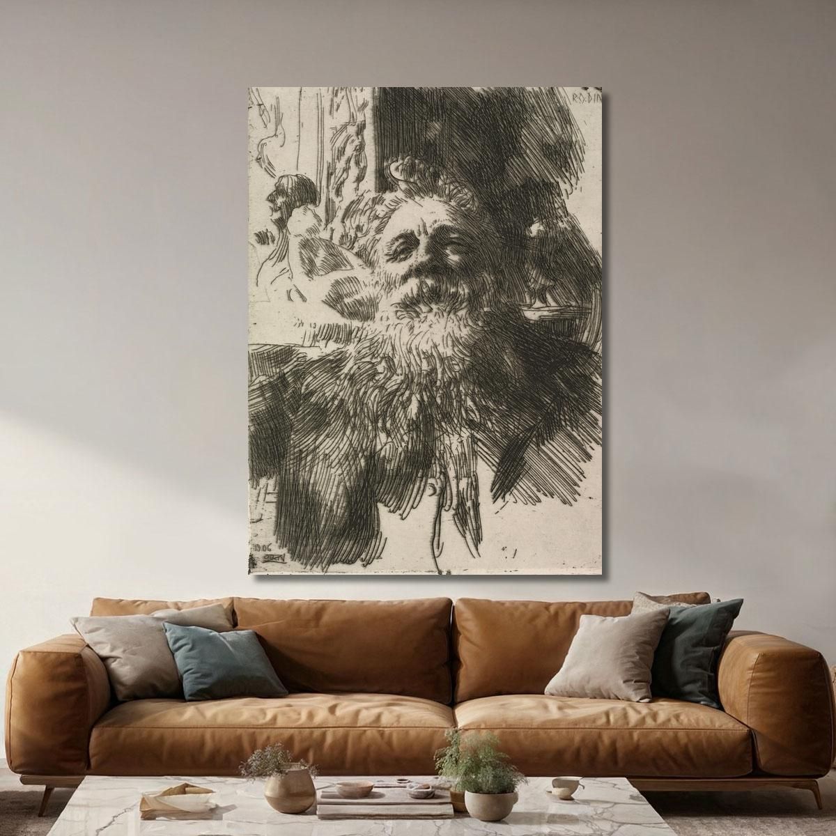 Auguste Rodin Anders Zorn azn6 canvas print 