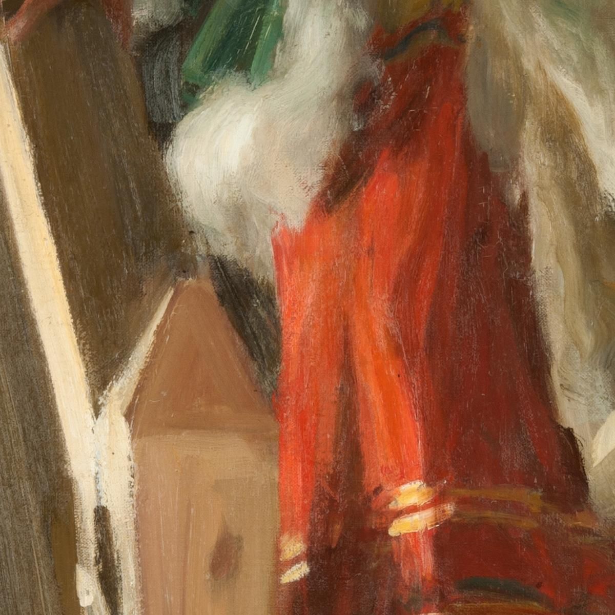 On The Attic Stairs Anders Zorn azn53 canvas print
