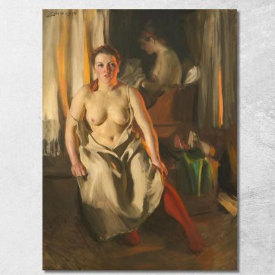 Red Stockings Anders Zorn azn64 canvas print 