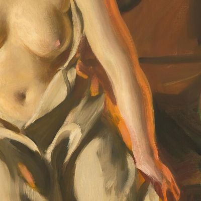 Red Stockings Anders Zorn azn64 canvas print