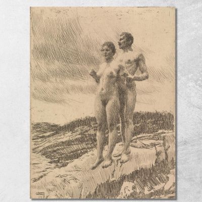 The Two Anders Zorn azn76 canvas print 
