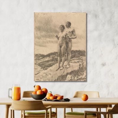 The Two Anders Zorn azn76 canvas print 