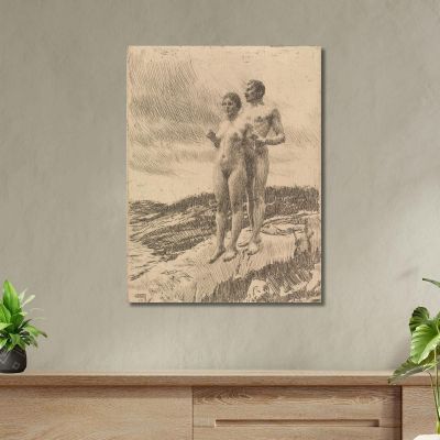 The Two Anders Zorn azn76 canvas print 