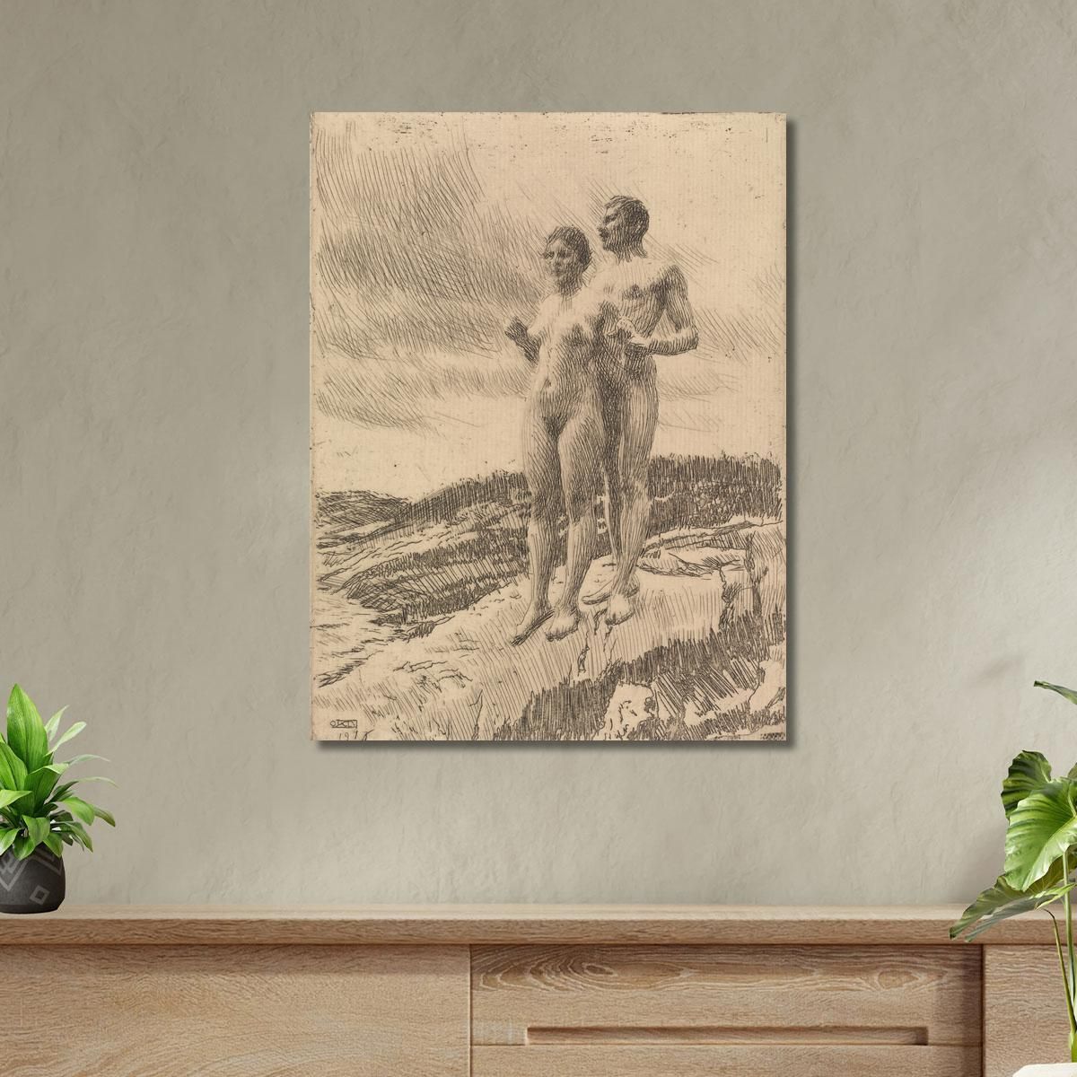 The Two Anders Zorn azn76 canvas print 