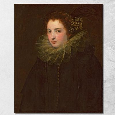 A Portrait Of A Noblewoman Anthony van Dyck avd5 canvas print 