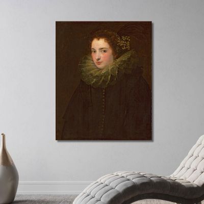 A Portrait Of A Noblewoman Anthony van Dyck avd5 canvas print 