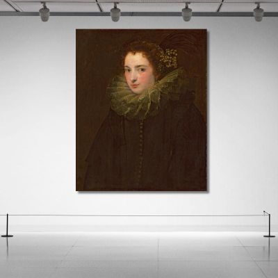 A Portrait Of A Noblewoman Anthony van Dyck avd5 canvas print 