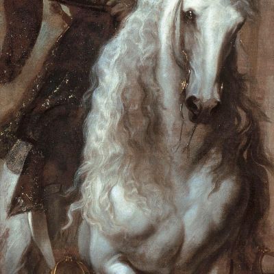 Anton Giulio Brignole - Sale On Horseback Anthony van Dyck avd10 canvas print
