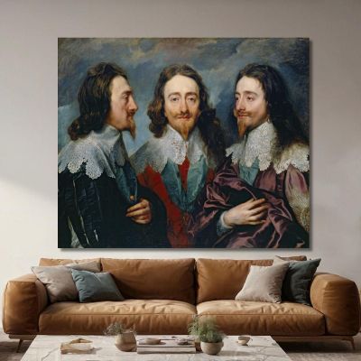 Charles I Anthony van Dyck avd15 canvas print 