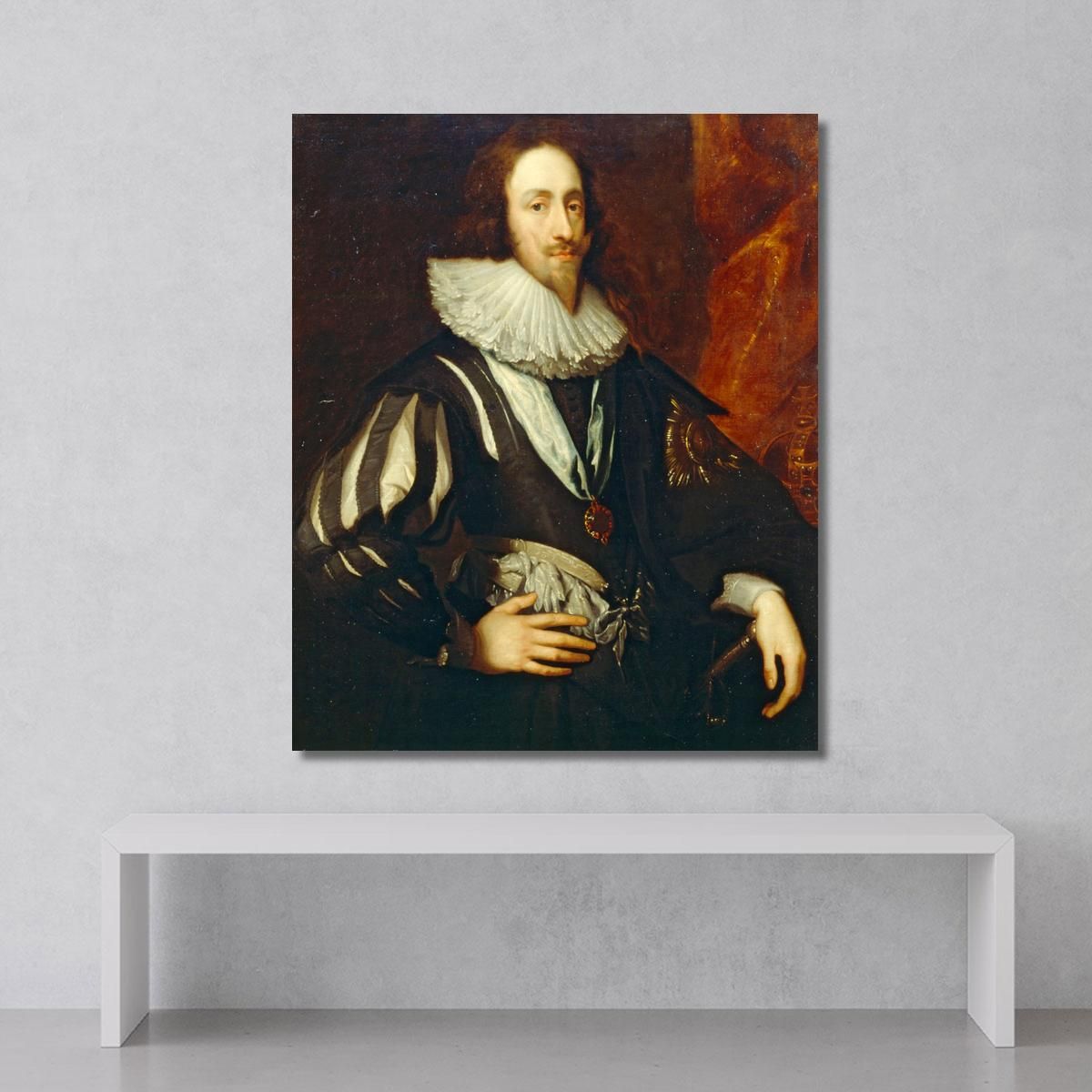 Charles I 2 Anthony van Dyck avd16 canvas print 