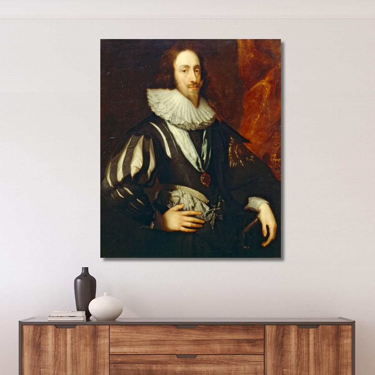 Charles I 2 Anthony van Dyck avd16 canvas print 