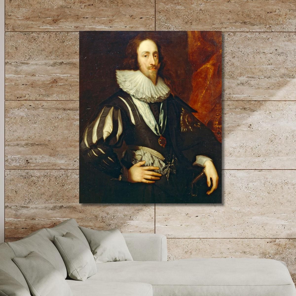 Charles I 2 Anthony van Dyck avd16 canvas print 