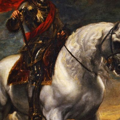 Equestrian Portrait Of The Emperor Charles V Anthony van Dyck avd25 canvas print