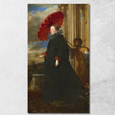 Marchesa Elena Grimaldi Cattaneo Anthony van Dyck avd50 canvas print 