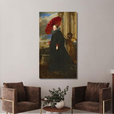 Marchesa Elena Grimaldi Cattaneo Anthony van Dyck avd50 canvas print 