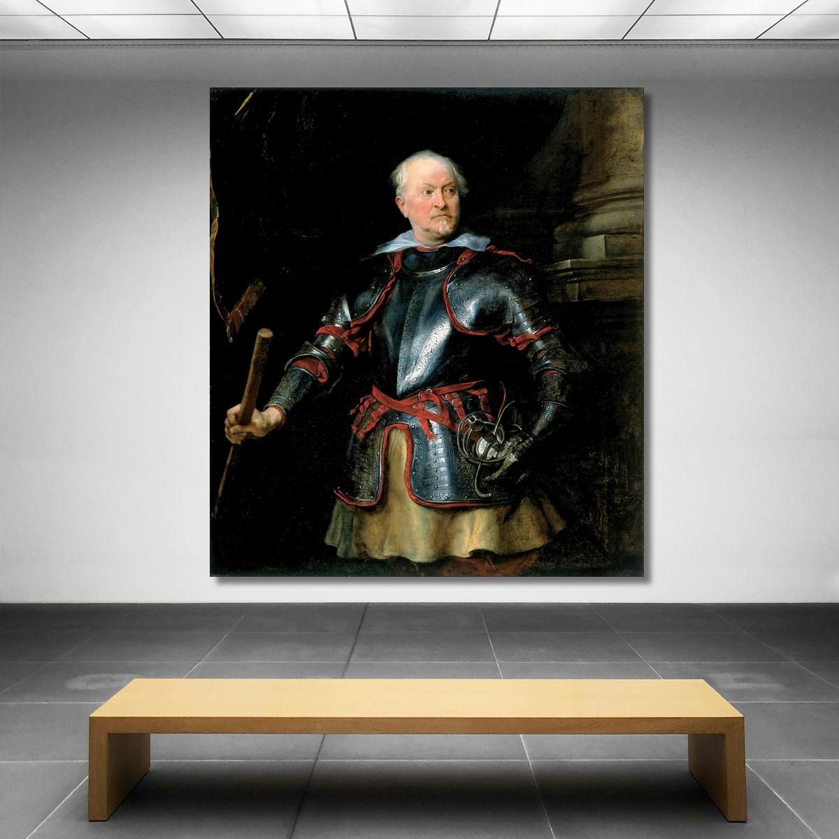 Portrait Of A A Man In Armor Anthony van Dyck avd61 canvas print 