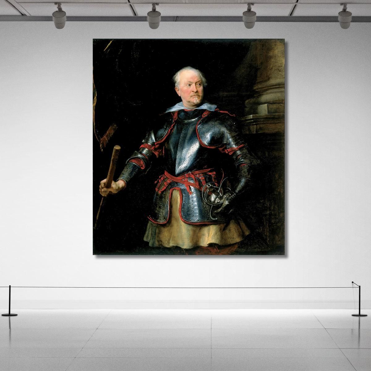 Portrait Of A A Man In Armor Anthony van Dyck avd61 canvas print 