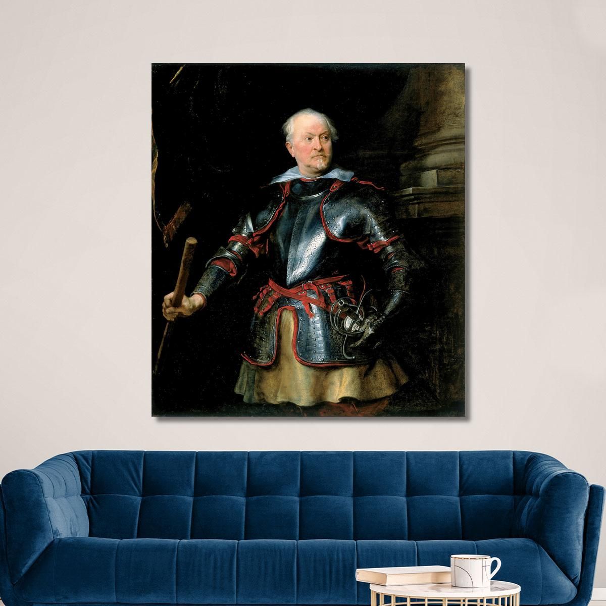 Portrait Of A A Man In Armor Anthony van Dyck avd61 canvas print 