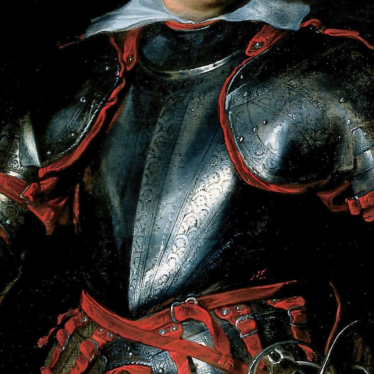 Portrait Of A A Man In Armor Anthony van Dyck avd61 canvas print