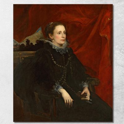 Portrait Of A Woman Called The Marchesa Durazzo Anthony van Dyck avd71 canvas print 