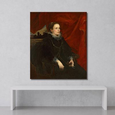 Portrait Of A Woman Called The Marchesa Durazzo Anthony van Dyck avd71 canvas print 