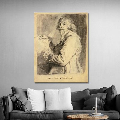 Portrait Of Hendrick Van Steenwyck The Younger Anthony van Dyck avd78 canvas print 
