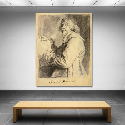 Portrait Of Hendrick Van Steenwyck The Younger Anthony van Dyck avd78 canvas print 
