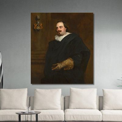 Portrait Of Peeter Stevens Anthony van Dyck avd82 canvas print 