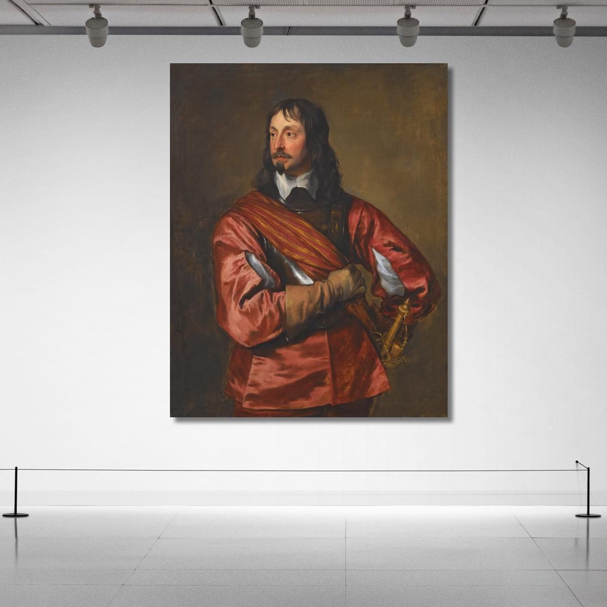 Portrait Of Sir John Mennes Anthony van Dyck avd86 canvas print 