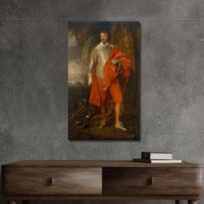 Robert Rich Second Earl Of Warwick Anthony van Dyck avd96 canvas print 