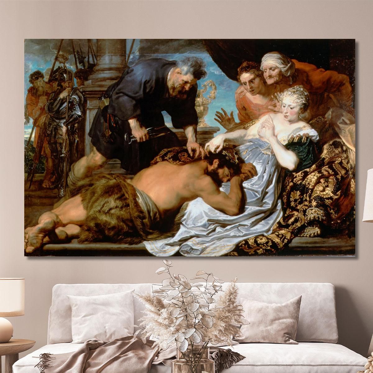 Samson And Delilah Anthony van Dyck avd102 canvas print 