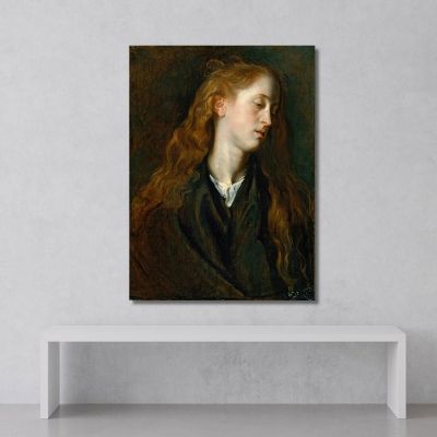 Study Head Of A Young Woman Anthony van Dyck avd105 canvas print 