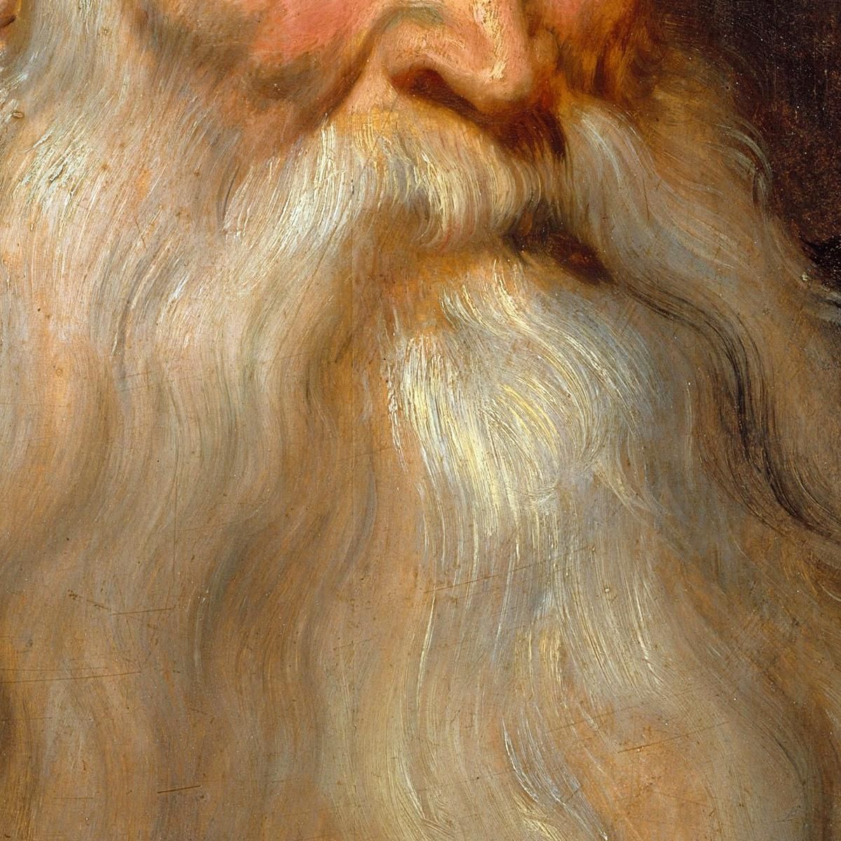 Study Head Of An Old Man With A White Beard Anthony van Dyck avd106 canvas print