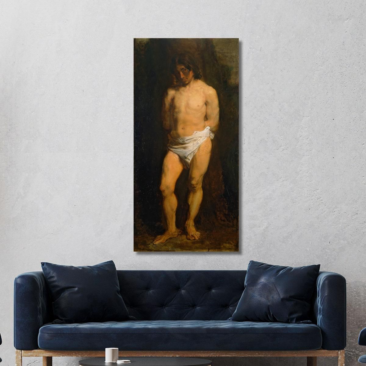 Study Of A Naked Youth Anthony van Dyck avd108 canvas print 